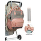 LEQUEEN Stroller Baby Bag – Large Capacity Diaper Backpack for Moms