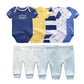 9 Pcs/Lot Unisex Newborn Bodysuits+Pants Clothing Sets Cartoon Cotton Baby Boy Girl Clothes