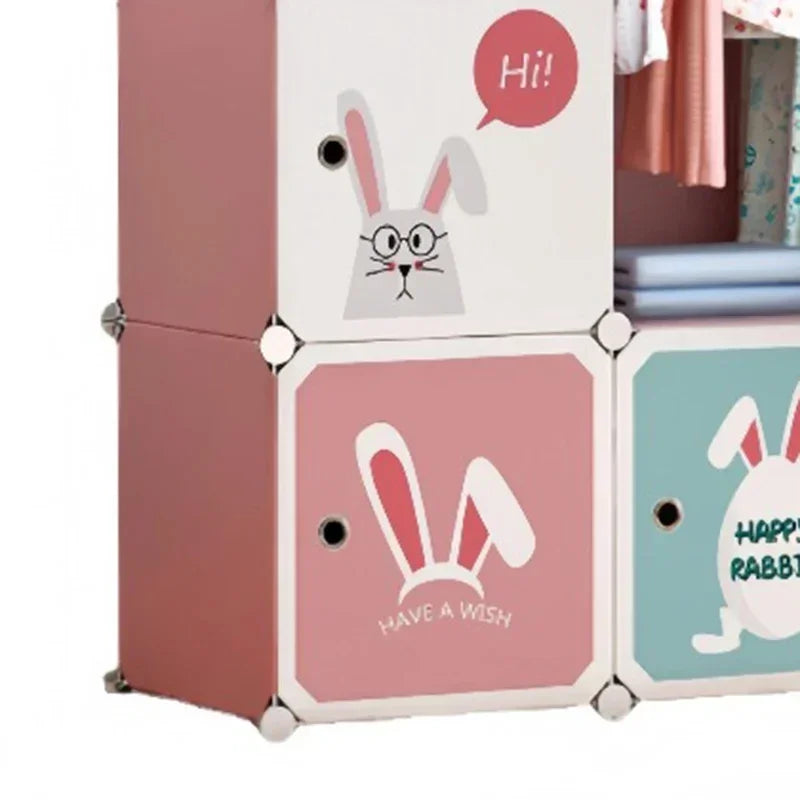 Dress Child Wardrobe Closet Baby Clothes Portable Kids Cabinet Easy Assembly Meuble Chambre Enfant Furniture for Toys Organizer