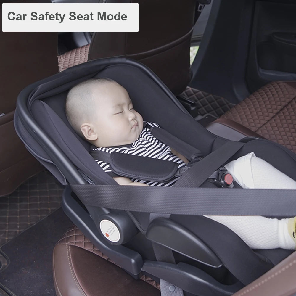 Infant Car Seat with Adjustable Canopy & Handle