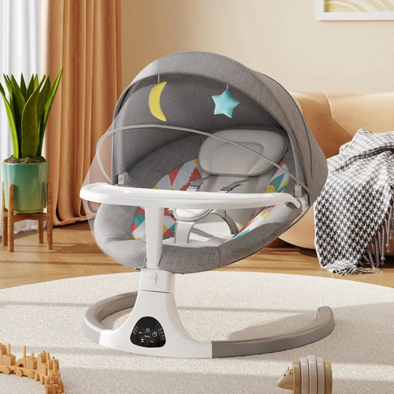 Baby Electric Rocking Chair Baby Electric Sleeping Basket Cooting Smart Rocking Chair for Children Electric Baby Swing