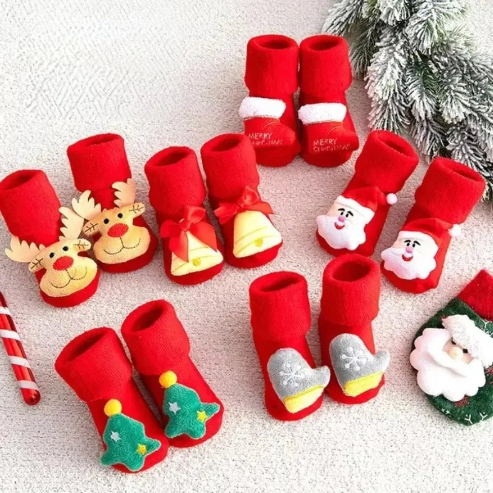 Non-Slip Baby Christmas Socks