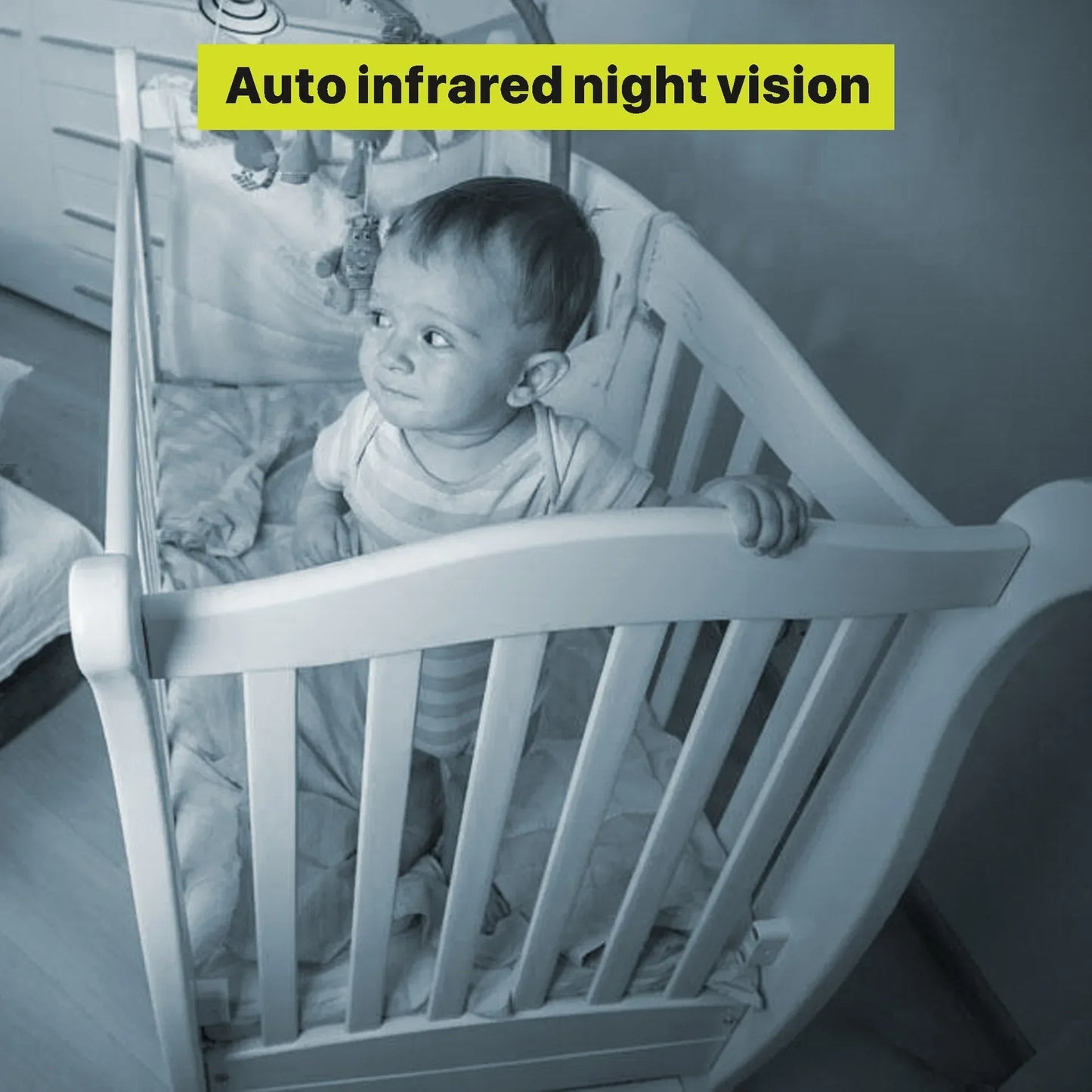 5″ Baby Monitor PTZ 2X Zoom Two-Way Talk VOX  Vi