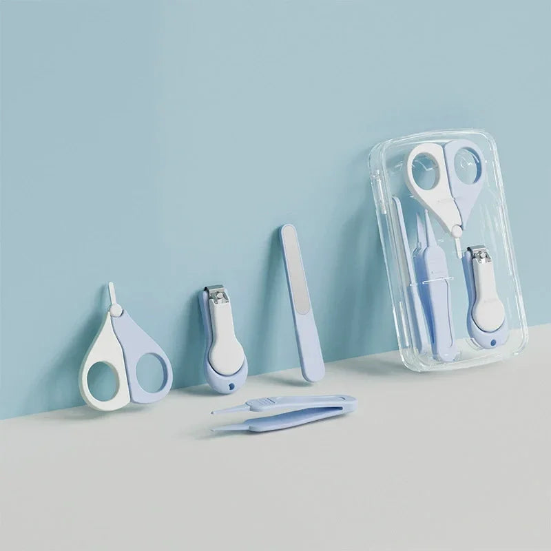 Baby Nail Clipper Set Anti-Pinch for Newborns Professional Nail Care Kit with Safety Scissors  Files Toddler Grooming Tools