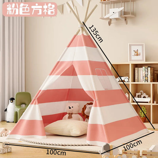 1.6M Kids Teepee Tent – Indoor Portable Princess Playhouse