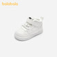 Balabala Low - top Boots Boys and Girls 2025 New Pure White Canvas Shoes