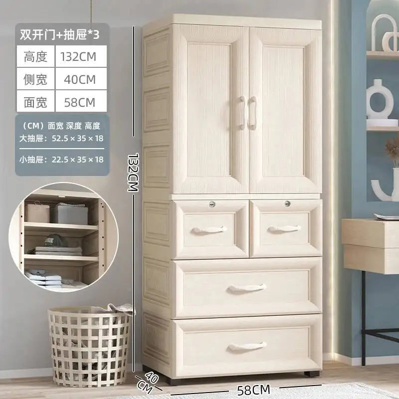 Luxury Wardrobe Clothes Closet Baby Cupboard Sliding Door Wardrobe Bathroom Cabinets Armario Organizador Bedroom Furniture