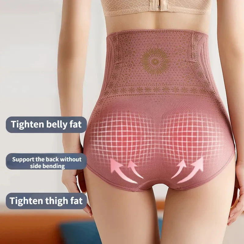 Seamless High Waist Postpartum Panties Women Abdomen Hip Lift Brief Shapewear Tummy Control Pants Breathable Slimming Underwear