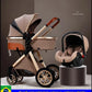 2025 New baby stroller High landscape 3 in 1 baby carriage Luxury Pushchair Baby Cradel Infant Carrier kinderwagen car 2in1