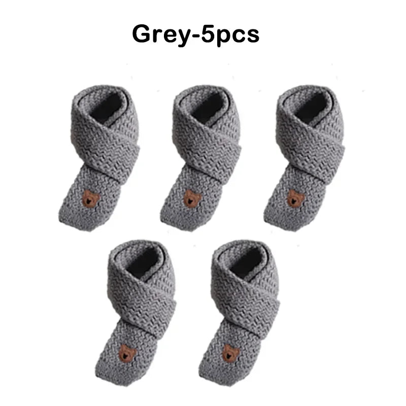 Christmas Toddler Scarf Winter Warm Baby Neck Warmer Fleece Lined Windproof Kids Unisex Scarf Cute Korean Style Festival Gift