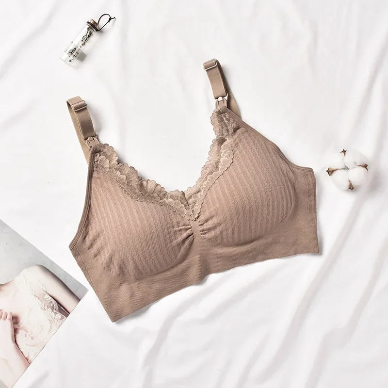 New Arrival breastfeeding bra pregnant women underwear maternity nursing bra lace high quality