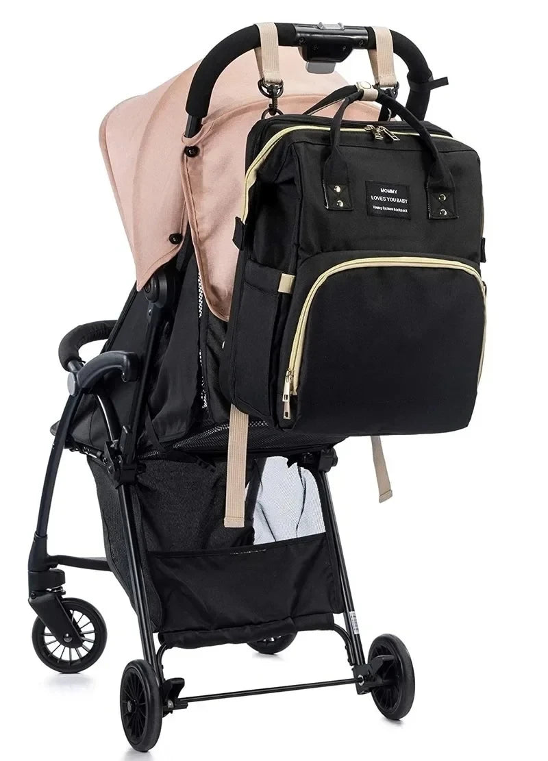 Multifunctional Maternity Bag – Outdoor Diaper Backpack with Baby Seat