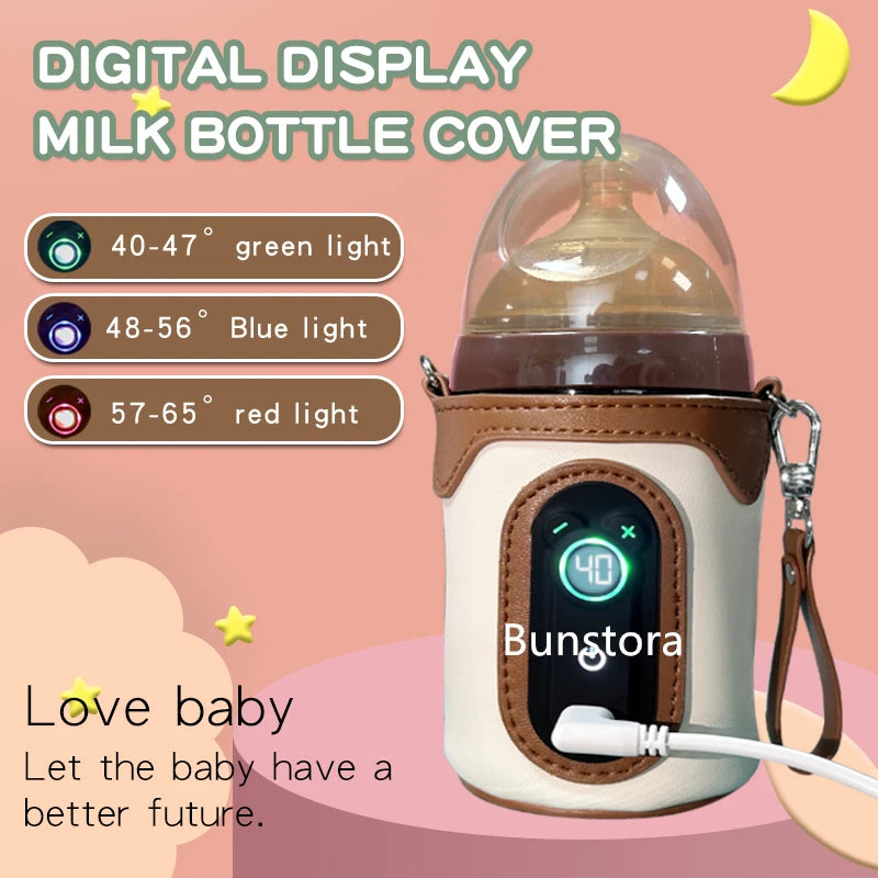 Universal Baby Bottle Warmer Water Formula Milk Warmer Baby Bag USB Nursing Bottle Heater Portable Thermal Bag for Travel