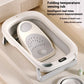Intelligent warm baby bathtub lengthened and widened baby bathtub home foldable bathtub can sit and lie on baby bathtub