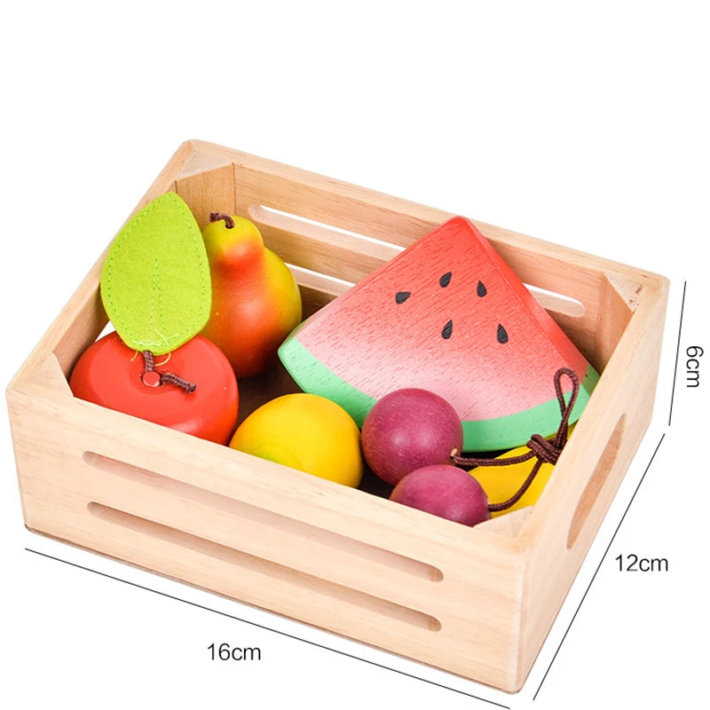 Wooden Dessert & Food Playset – Montessori Fun!