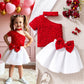 Toddler Girl 2PCS Summer Set – One-Shoulder T-Shirt & Skirt