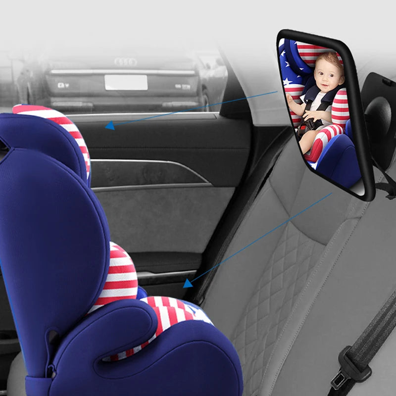 Baby Monitor Mirror Interior Car Seat Back Headrest Mirror For Baby Mirrors Kids Rear Seat Safety Monitor 360 Degree Rotation