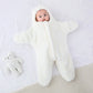 Newborn Baby Boy Girl Kids Cartoon Hooded Romper Jumpsuit Bodysuit Clothes Outfits Long Sleeve Playsuit Toddler One Piece Outfit