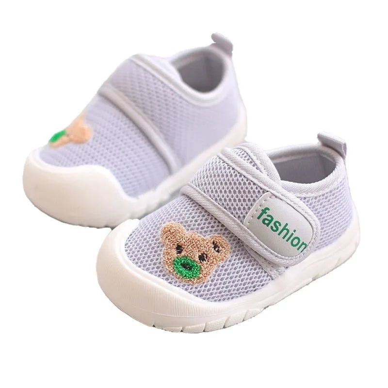 Baby Girls Boys Casual Shoes Breathable Mesh Children Sneakers Cartoon Kids Toddler Shoes Soft Sole Infant First Walkers Shoes