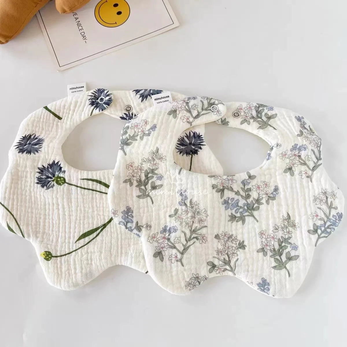 Baby Bib Waterproof Newborn Burp Cloths Cotton Girls and Boys Work Bibs Cute Print Soft Newborn Baby Gift Feeding Accessories