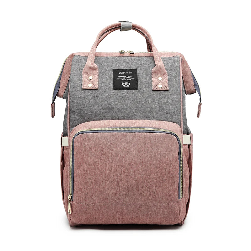 Fashion Oxford Diaper Backpack – Insulated Baby & Mom Bag