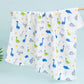 Size 110*110CM 1PC 6 Layers Muslin Cotton Fiber Muslin Baby Swaddles Soft Newborn Wrap Multifunction Infant Blankets Bath Towel