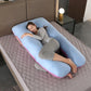 2022 New Full Body Nursing Pregnancy Pillow U-Shaped Maternity For Sleeping With Removable Cotton Cover