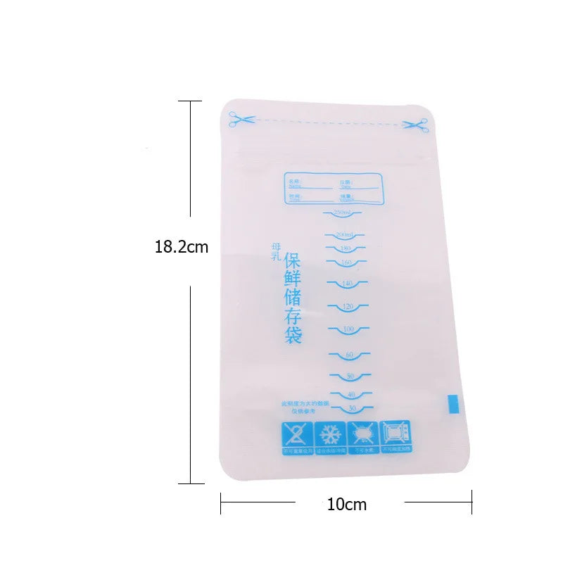 250ml Freezer Bags for Breast Milk 30Pcs