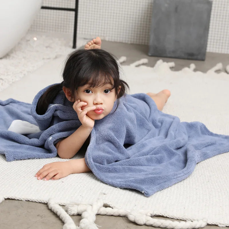 New Fashion Baby Hooded Towels Soft Bath Towel Blanket Warm Sleeping Swaddle Wrap Infant Cartoon Bebe Boy Girls Cloak Cape70*140
