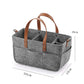 Foldable Felt Diaper Caddy – Baby Organizer for Car, Nursery & Travel