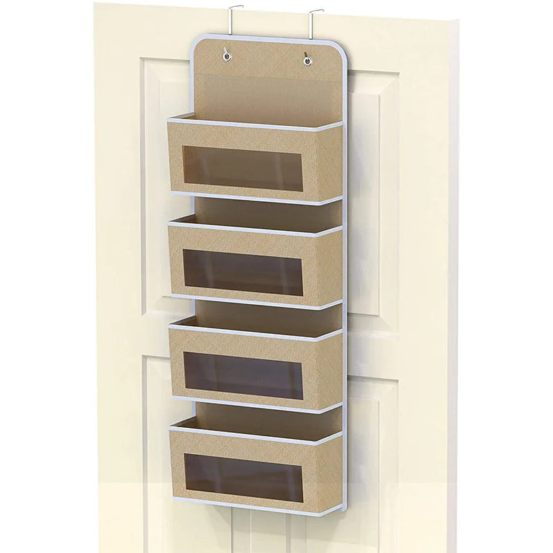 Wall-Mounted Underwear Storage Box Baby Bed Doll Toy Hanging Bag Children's Plaything Organizer Door Ba Storage Pouch