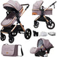 New baby stroller 3 in 1 with car seat,Baby carriages Can sit or lie down multiple child stroller folding Baby stroller