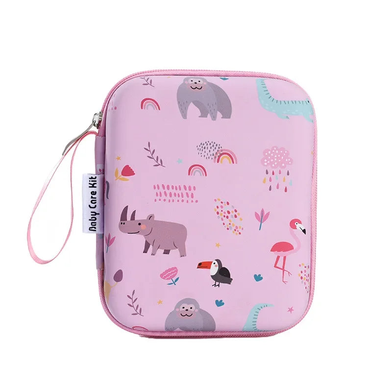Mother and Baby Set, Children's Nail Clippers, Medicine Feeders, 20 Pieces Set, Comb Brushes EVA Bags, Care Set, Material Safety