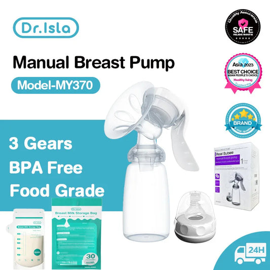 Dr.Isla Breast Pump Baby Nipple Manual Suction Milk Pump