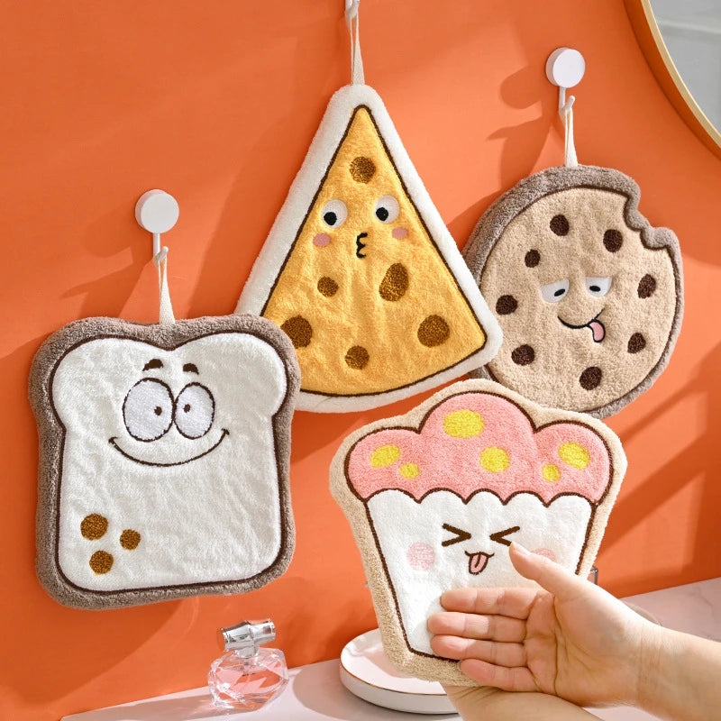 Hand Towels Wet Wipes Towel Bread Cheese Hanging Towel Bathing Towel Kitchen Handkerchief Absorbent Wipe Cloth toallas de mano