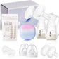NCVI Double Electric Breast Pump, LED Display, 10pcs Breastmilk Storage Bags