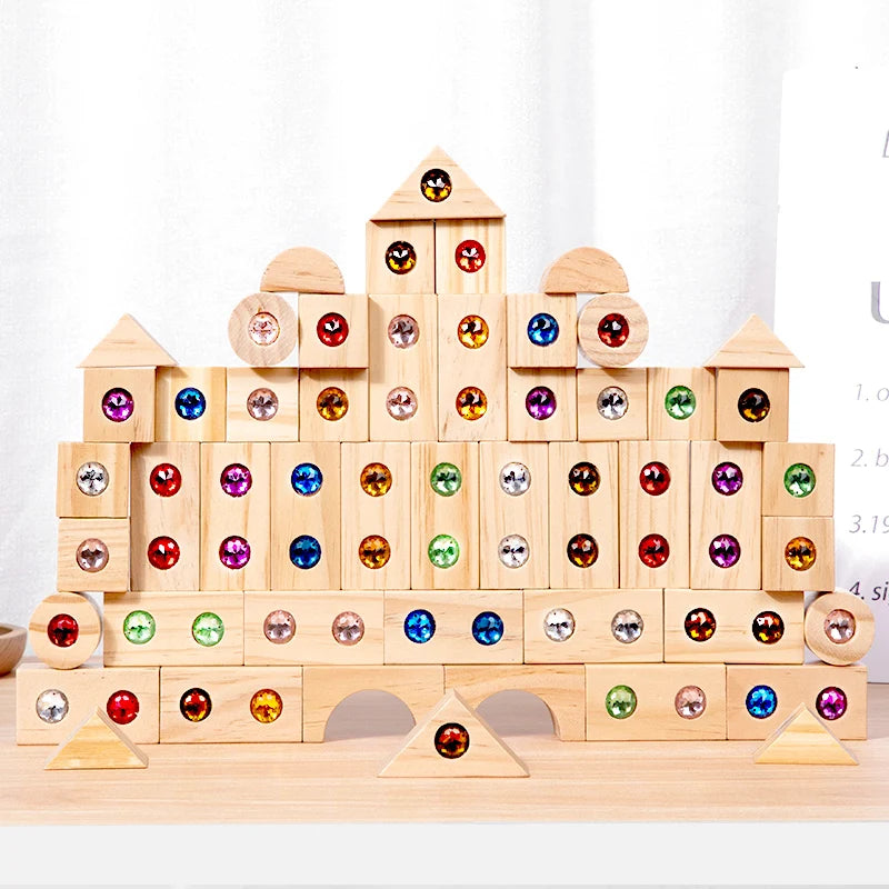 Sparkling Gem Blocks – Montessori Fun!