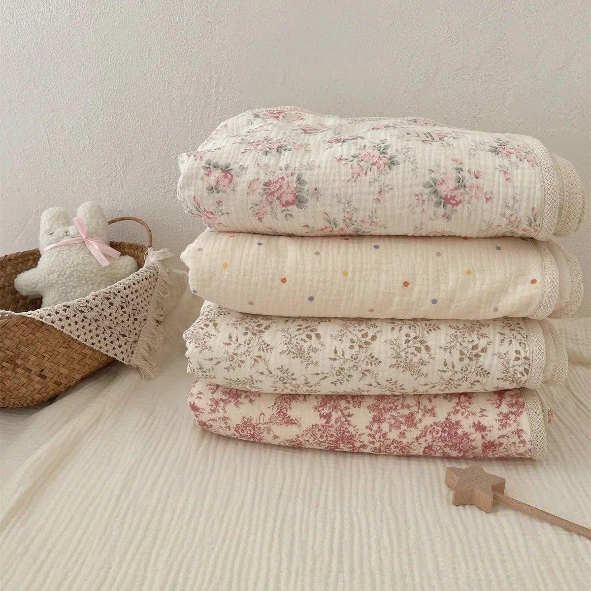 Winter Baby Blanket for Newborn Fleece Cotton Muslin Swaddle Bedding Velvet Stroller Cover New Born Kids Blanket Mother Kids