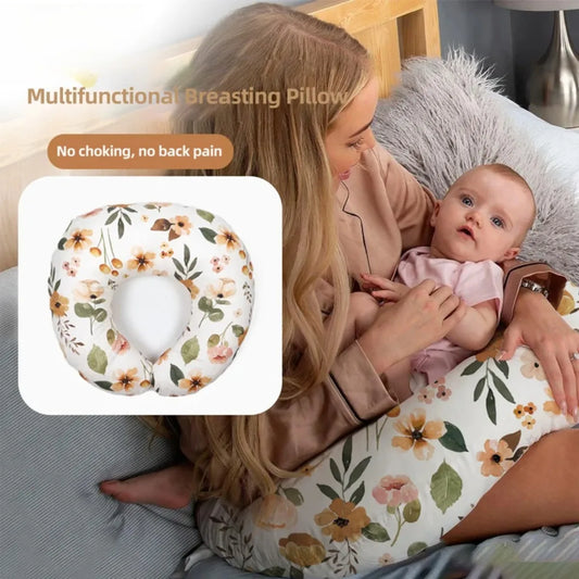 Baby Breastfeeding Pillow Baby Nursing Cushion Ushaped Maternity Feeding Pillow Infant Neck Support Pregnancy Pillows Hands-Free