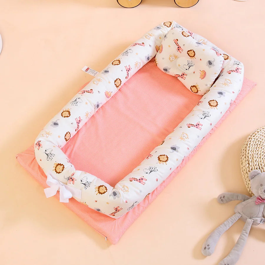 Portable Folding Baby Nest Travel Bed Crib Newborns Cots Sleep Nest Infant Cradle Bed Cuna Baby Nest Baby Dropshipping 90*50cm