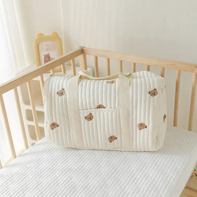 Embroidered Mommy Bag – Large-Capacity, Lightweight & Multi-Functional