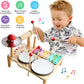 Wooden Music Toys For Babies Children's Multifunctional Music Knocking Table Early Education Kids Drum Set Music Toy Baby Gift