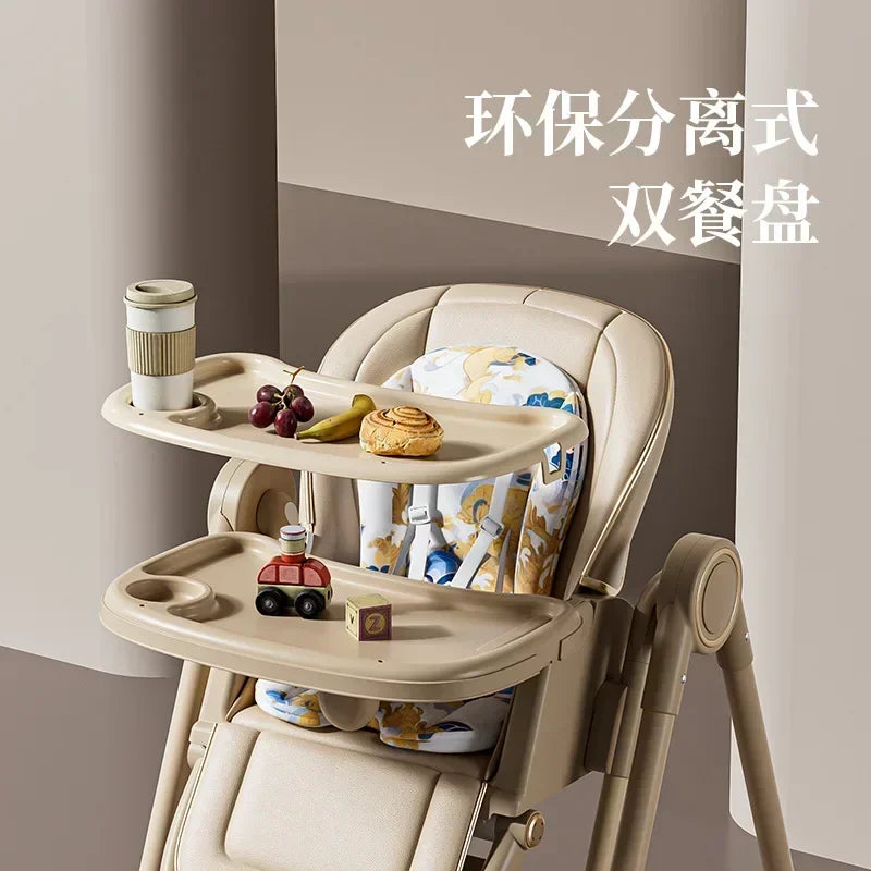 Multifunctional Baby High Chair Fodable Baby Swinging Rocking Eating Chair