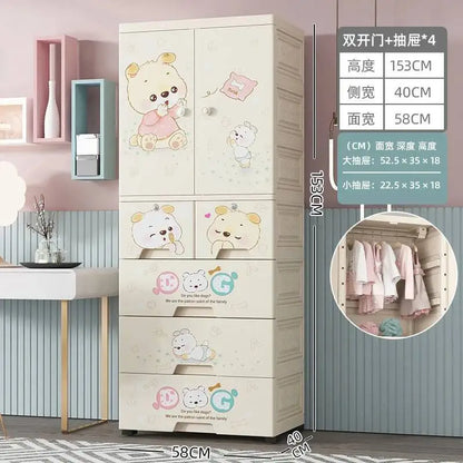 Luxury Wardrobe Clothes Closet Baby Cupboard Sliding Door Wardrobe Bathroom Cabinets Armario Organizador Bedroom Furniture