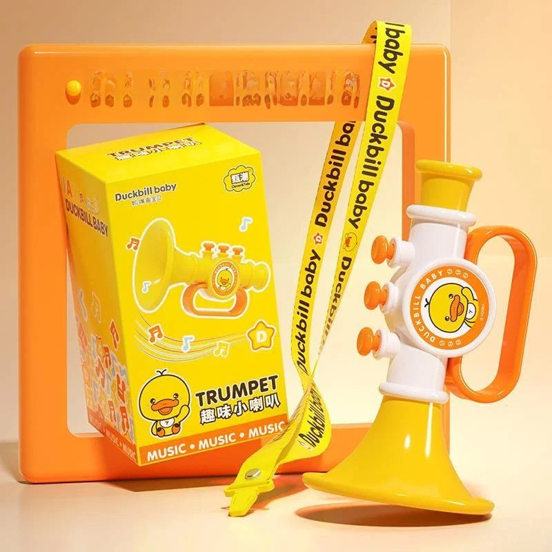 Trumpet Children's Toy Blow Music Baby Can Blow Instrument KIA Purden Brand Suitable for Ages 2 to 4 plus Years Old