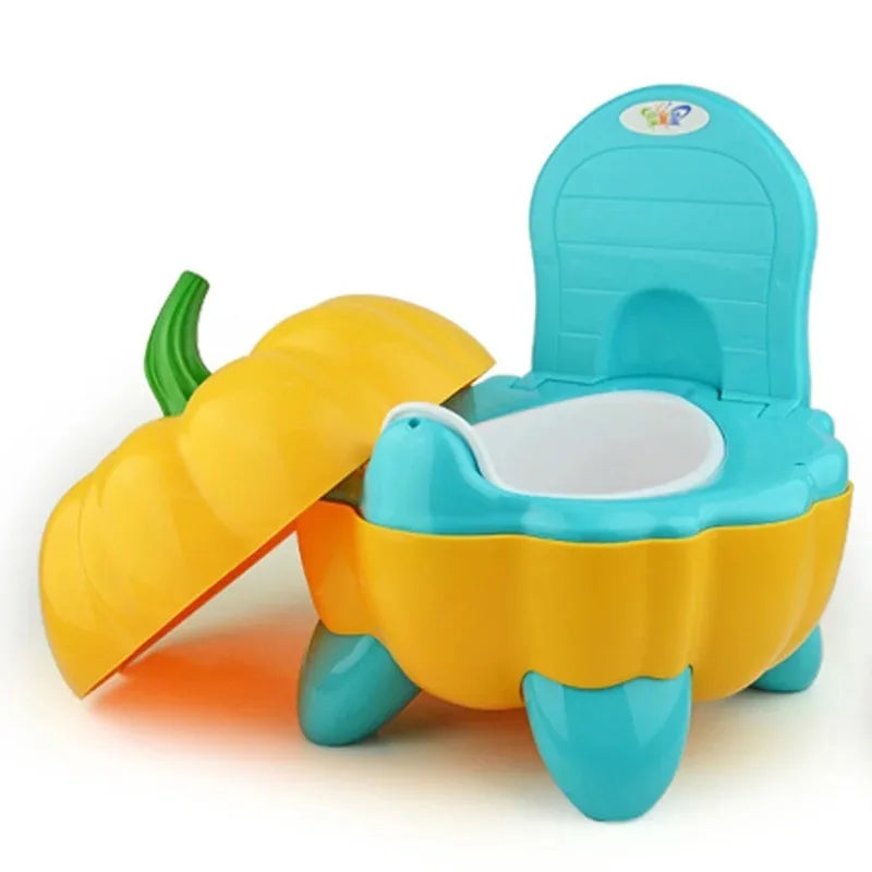 Pumpkin-Shaped Baby Potty – Portable Cartoon Toilet Trainer for Kids
