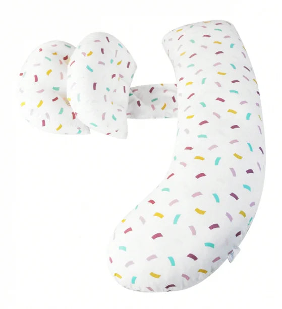 Pregnancy Pillow Multi-Functional Side-Sleeping Throw Pillow Provides a Comfortable Sleeping Position Suitable for Summer