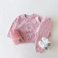 Toddler Baby Girls Clothing Set Sweatshirts Children's Long Sleeve Cotton Tshirt Kids Sports Clothes Newborn Infant Tops