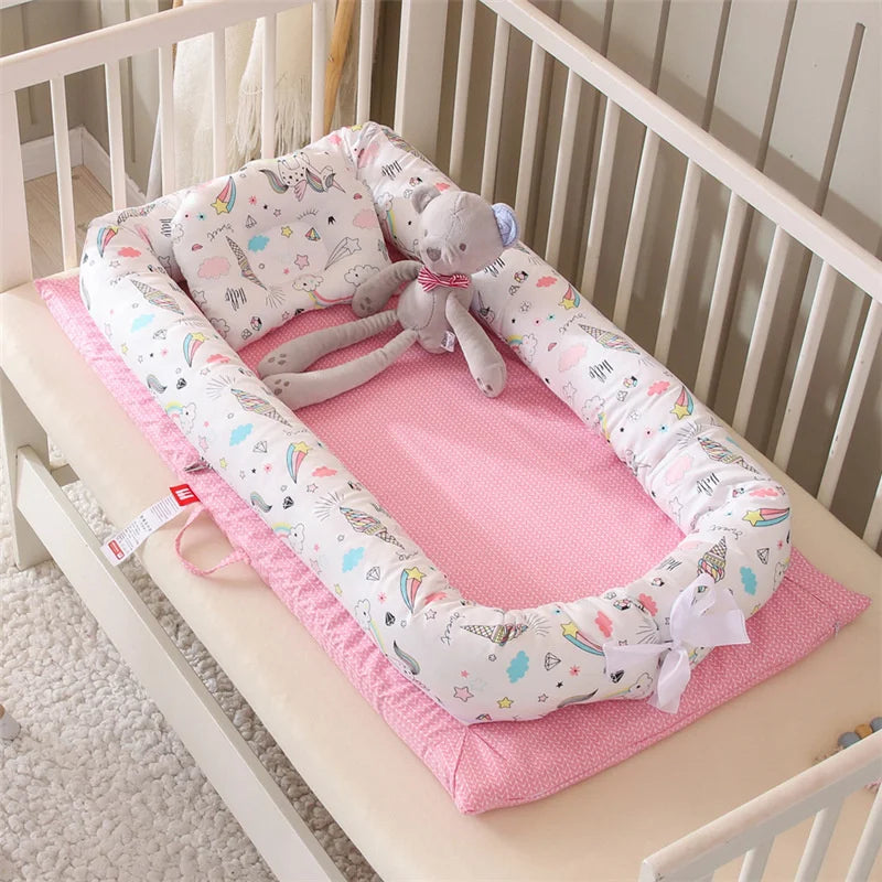 Portable Folding Baby Nest Travel Bed Crib Newborns Cots Sleep Nest Infant Cradle Bed Cuna Baby Nest Baby Dropshipping 90*50cm