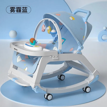 2025 New Multifunctional Trolley, Baby Rocking Cradle